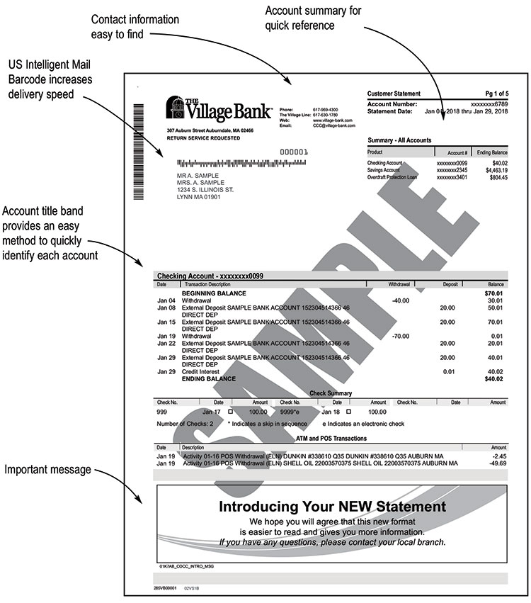 Sample Statement
