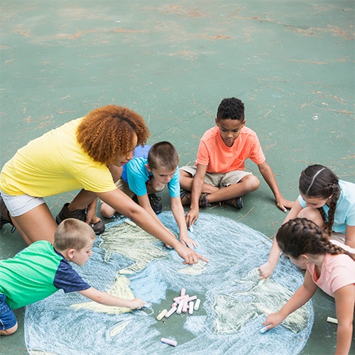 Children Chalk